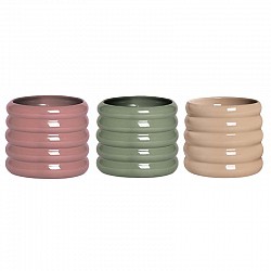 CIPRIA-ECRUVERDE SCURO VASO CERAMICA D.13H11 INT D11H9.7