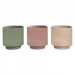 CIPRIA-ECRUVERDE SCURO VASO CERAMICA D.11.5 H11.5 INT D10H8