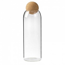 TERRARIUM C/TAPPO IN LEGNO DM. 9 CM H. 20