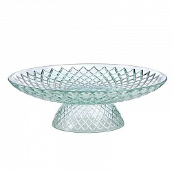 TIFFANY CENTROTAVOLA C/PIEDE DM.25 H.8.2 CM  LUSTRATO