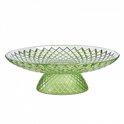 VERDE MELA CENTROTAVOLA C/PIEDE DM.25 H.8.2 CM  LUSTRATO