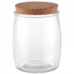 TERRARIUM CON TAPPO IN SUGHERO D.15 H 19