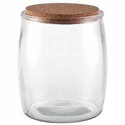TERRARIUM CON TAPPO IN SUGHERO D.18 H 22