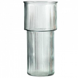 CELESTE POLVERE VASO STRIPED D.11 H 24 LUSTRATO