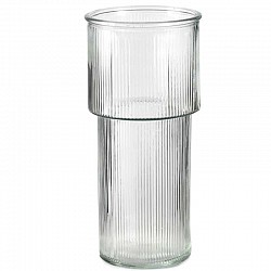 VASO STRIPED D.11 H 24 LUSTRATO