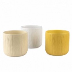 M50 BIANCO-GIALLO LIMONE-CREMA GOFFRANTE CASPO CAMILLA CERA